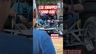 LSX swapped sand rail vs NITROUS JEEP CJ dragracing offroad sanddrags northernmichigan tractor [upl. by Droc]