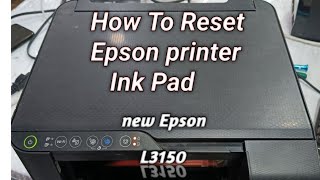 How To Reset Epson L3150 Printer Ink Pad Red Light Blinking In Epson L3150 Printer Problem Solution [upl. by Sisely408]