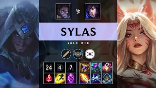 Sylas Mid vs Ahri Pentakill Legendary  KR Challenger Patch 1419 [upl. by Eniliuqcaj30]