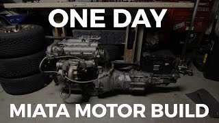 Putting the Miata Engine together in one day [upl. by Anoniw208]