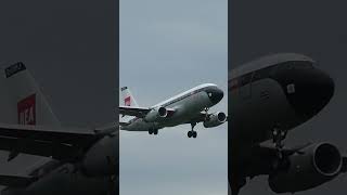 BEA RETRO Livery landing at Heathrow [upl. by Oflunra397]