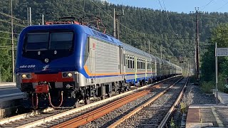 Invio di 8 carrozze MD tanti MERCI e INTERCITY alla stazione di VAIANO [upl. by Eelaroc]