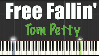 Free Fallin  Tom Petty  Piano Tutorial [upl. by Corder958]