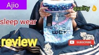 Ajio sleepwear review sleepwear for womenMeprasannavlogs [upl. by Hadrian]