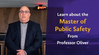 Professor Oliver talks about the benefits of the Laurier Online Master of Public Safety program [upl. by Ecyla]