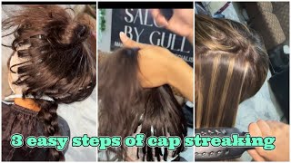 3 easy steps of cap streaking 💯👍👌🌹 [upl. by Nilyahs]