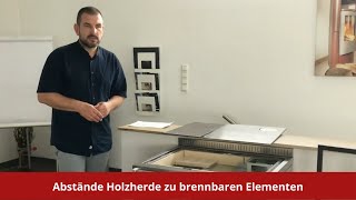 Abstände Holzherde zu brennbaren Elementen  Was ganz wichtig ist [upl. by Carita]