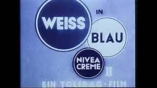 NIVEA History  TVSpot quotWeiss in Blauquot  Spot TV de l’Allemagne quotBlanc dans du bleuquot 1936 [upl. by Annaehr]