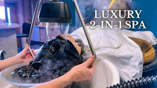 ASMR I FOUND AQUA THERAPY HEAD SPA 3 HOURS AWAY FROM TOKYO [upl. by Ketchum]