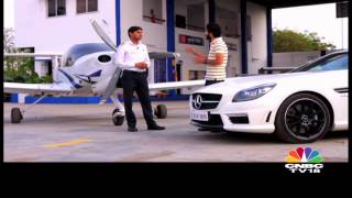 2014 MercedesBenz SLK55 AMG takes on the aviation at the Baramati airstrip [upl. by Josi142]