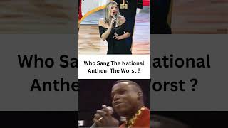 Who Sang The National Anthem The Worst Carl Lewis or Fergie [upl. by Adnawahs740]