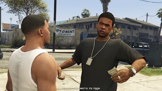 Franklin gives Lamar money scene  GTA V [upl. by Brandwein]