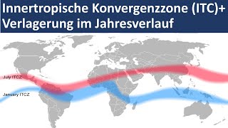 ITC  Verlagerung der ITC im Jahresverlauf Innertropische Konvergenzzone  Erdkunde Oberstufe [upl. by Heddy486]