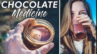 Chocolate Medicine  Ceremonial Cacao Recipes 13ft Scamp Trailer [upl. by Arodasi44]