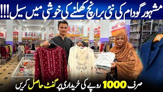 Karachi wholesale cloth marketWN Fashion New Branch Opening Mega Sale  Leftover GodamChef Uzma [upl. by Hcra]