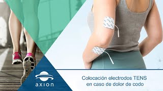 Colocación electrodos TENS para dolor de codo  Electroestimulación TENS con electroestimulador TENS [upl. by Kolb207]