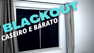 COMO fazer BLACKOUT CASEIRO barato e fácil de fazer DIY I Como deixar janela escura [upl. by Territus]