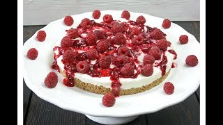 Sernikowy tort bez pieczenia  Sernik na zimno  No bake cheesecake [upl. by Ribaudo583]