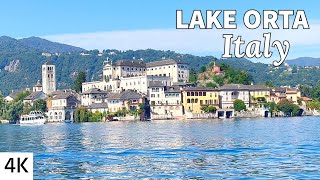 A Day on LAKE ORTA  Orta San Giulio  Italy 4K [upl. by Leinad]