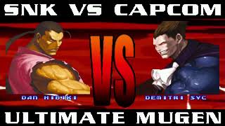 SNK VS CAPCOM ULTIMATE MUGEN 3RD BATTLE EDITION DAN HIBIKI VS DEMITRI SVC 11624 mugen gaming [upl. by Nauqahs]