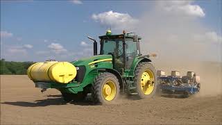 JOHN DEERE 7830 PLANTING PEANUTS MURRRAY FARMS 2018 PEANUT PLANTING PART 1 [upl. by Nalla]