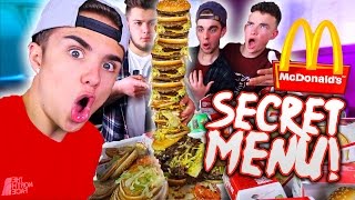 DIY MCDONALDS WORLDS LARGEST BURGER SECRET MENU [upl. by Ellard]