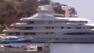 Mexican billionaire Alberto Baillères super yacht mayan queen IV in Grenada port Louis marina [upl. by Kronick258]