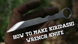 Knife Making  Kiridashi Knife From Wrench [upl. by Hplodur373]