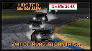 24 hours with possible rain  iRacing Road Atlanta 24 8x Time Hosted by kneebon5 [upl. by Azil540]