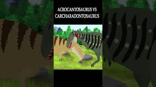 Carcharodontosaurus VS Acrocanthosaurus animação dinosaur animation dinosaursbattles [upl. by Demmy]