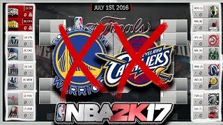 NBA PLAYOFFS WOUT CAVS AND WARRIORS SIMULATED IN NBA2K17 [upl. by Liss289]