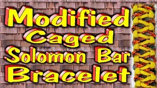 How To Make A Paracord Modified Caged Solomon Bar With Buckles [upl. by Olympium]