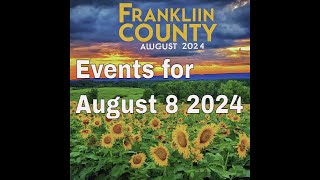 Chambersburg Pa and Franklin County Pa AUGUST 8 2024 EVENTS [upl. by Wolenik]