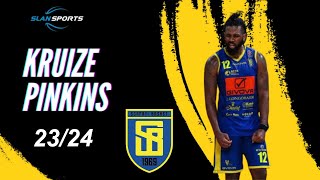 Kruize Pinkins Highlights  202324 Scafati Basket [upl. by Nirda120]