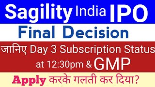 Sagility India IPO  Sagility IPO GMP  Sagility India IPO Subscription  IPO GMP  Stock Market Tak [upl. by Donadee]