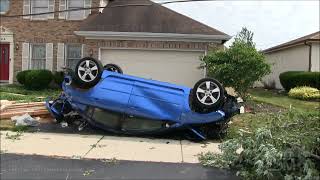 06202021  NapervilleWoodridge IL  EF3 Tornado Vehicle amp Home Damage Aftermath [upl. by Faxen]