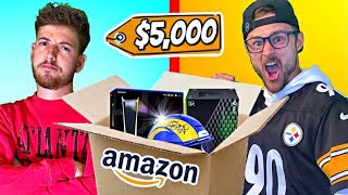 Whats REALLY inside of Amazon Return Mystery Boxes  2V2 Box Battle [upl. by Terrag]