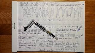 Waterman Kultur Quick Fountain Pen Review [upl. by Hajin]