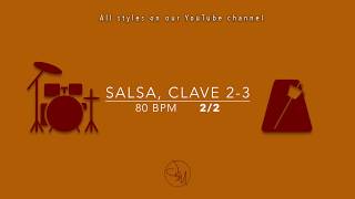 Metronome Salsa clave 23 80bpm 22 [upl. by Annia197]