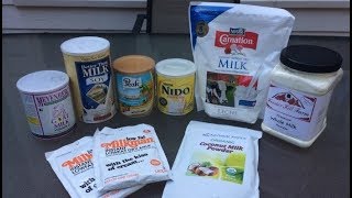 8 Best Powdered Milk Brands Taste Test RESULTS [upl. by Kaete]