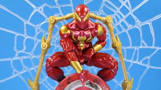 IRON SPIDER  MARVEL LEGENDS SPIDERMAN 60 AMAZING YEARS ACTION FIGURE REVIEW [upl. by Crosley]