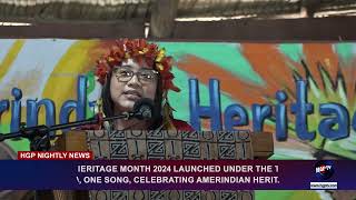 AMERINDIAN HERITAGE MONTH 2024 LAUNCHED UNDER THE THEME [upl. by Holland]