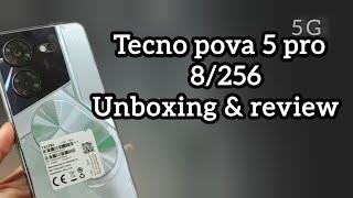 Tecno Pova 5 ProSilver Fantasy 256GB  8GB Unboxing amp review108 MP camera68W ultra fast charging [upl. by Rehptsirhc211]