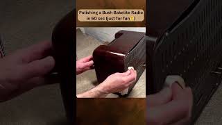 shorts Polishing the Bakelite of a 1950s Bush DAC90A Radio [upl. by Nylatsyrk]