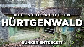 Die Schlacht im Hürtgenwald  versteckte BUNKER in WALD entdeckt [upl. by Nurse]