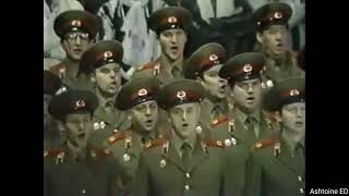 USSR anthem Sung by the red army on 1987 hockey Game LIVE [upl. by Lebanna]