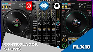 PIONEER DDJFLX10 prueba con Serato Rekordbox y Virtual dj [upl. by Chute544]