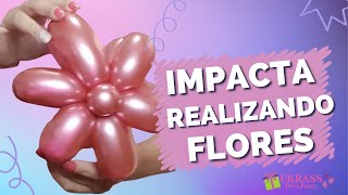 Impacta realizando flores de globos [upl. by Bascio]