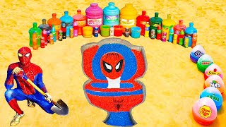 How to make Skibidi Toilet with Spiderman amp Big Toothpaste Eruption and Fanta Coca Cola vs Mentos [upl. by Valdas]