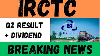 irctc share q2 result • irctc share latest news today • irctc share news irctc titagarh [upl. by Takakura583]